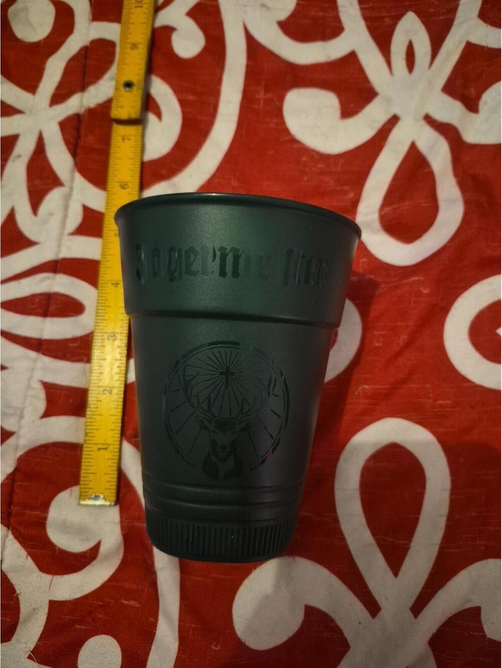 Jagermeister Green Hard Plastic Dribking Cups 5 Inches